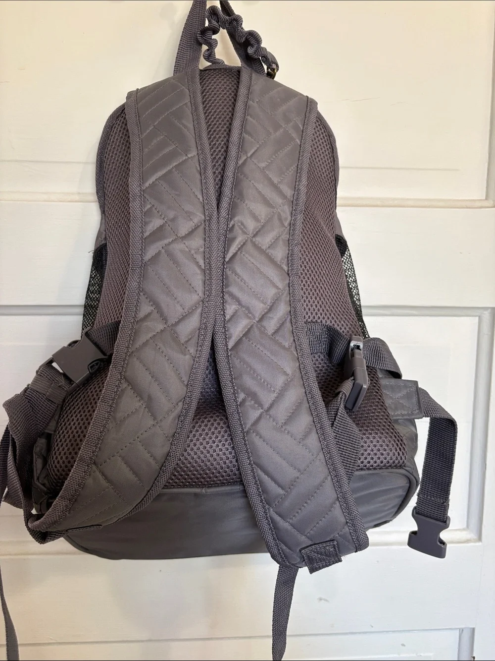 Gray Drawstring Daypack Backpack small animal- Top Paw